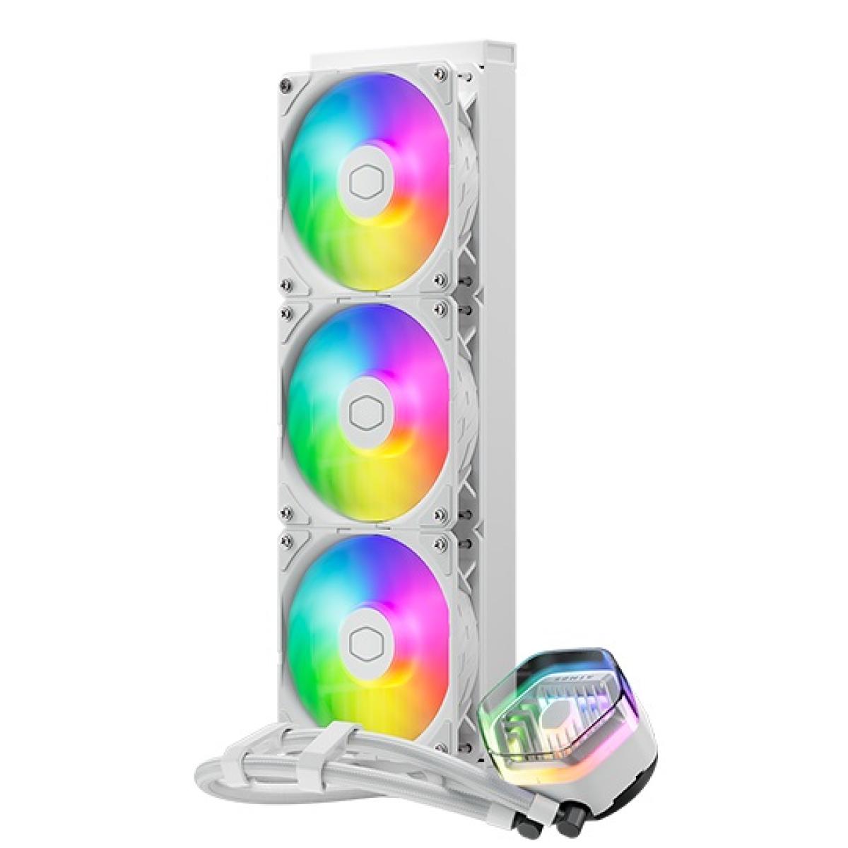 Cooler Master MASTERLIQUID 360 ATMOS (WHITE) ARGB High- Preformance AIO CPU Liquid Cooler Cooler Master MASTERLIQUID 360 ATMOS (WHITE) ARGB High- Preformance AIO CPU Liquid Cooler